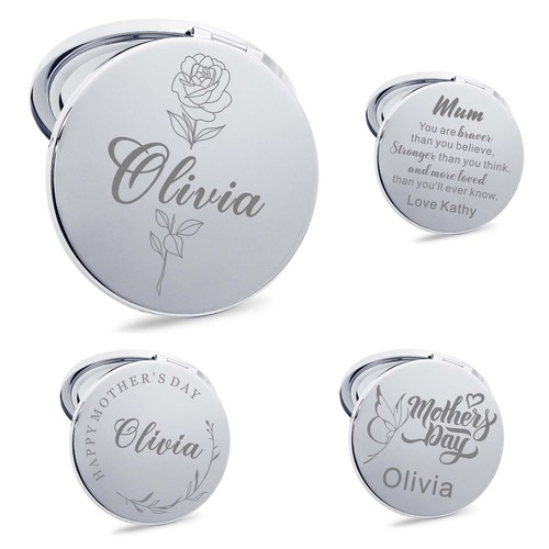 Personalised engraved compact - engraved,
