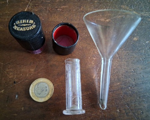 Glass apothecary measure with - apothecary,