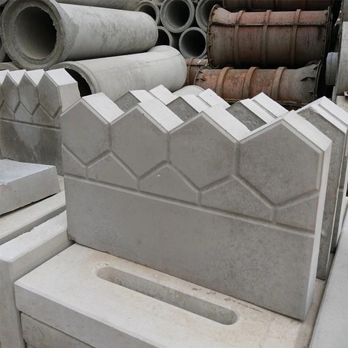Concrete fence mold stone - concrete, road