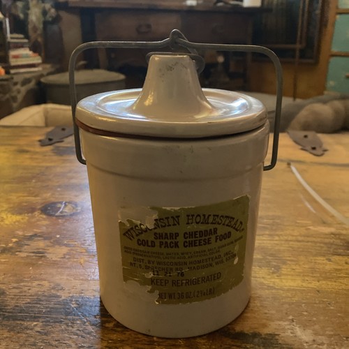Vintage cheese crock 1976 - vintage,