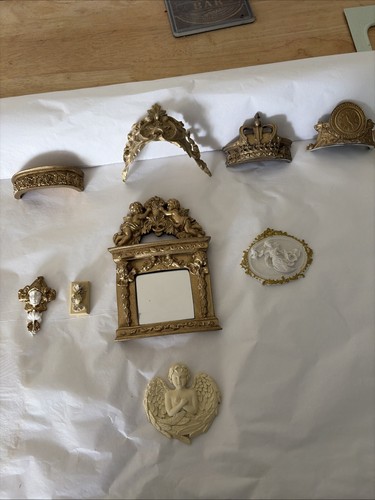 Vintage ornate gold gilt wall - ornate,