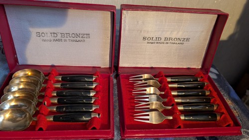 Solid bronze boxed sets - boxed, of