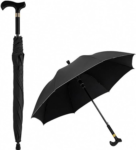 Umbrella walking stick 1 - walking, in