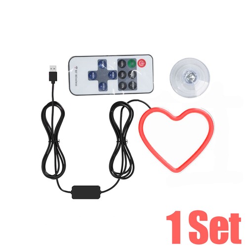 Universal led car window heart - car,