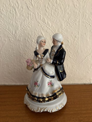 Vintage porcelain music box - music,