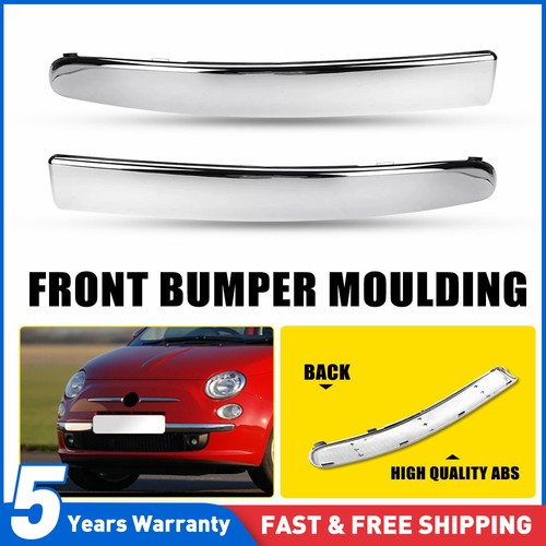 Pair chrome front bumper - l+r,