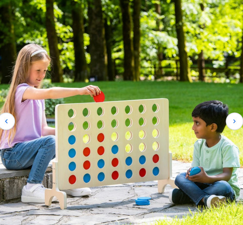 Giant wooden row game - in, a