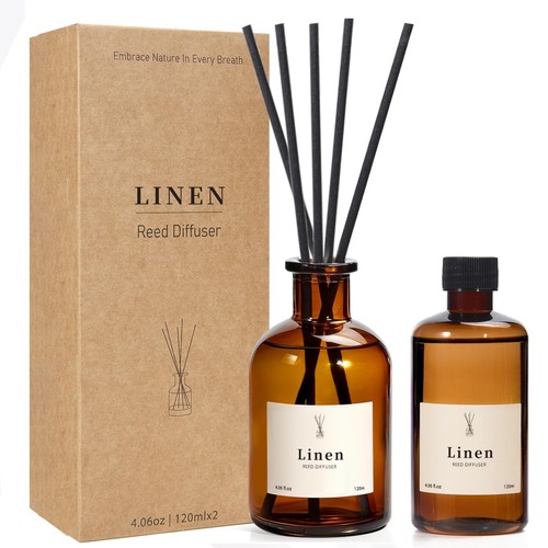 Linen scented reed diffuser - scented,