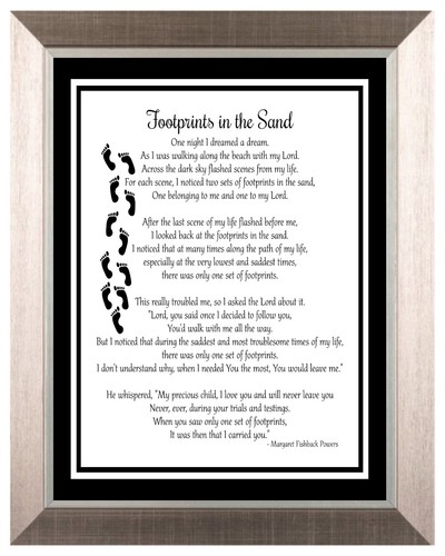 Footprints the sand it - the,
