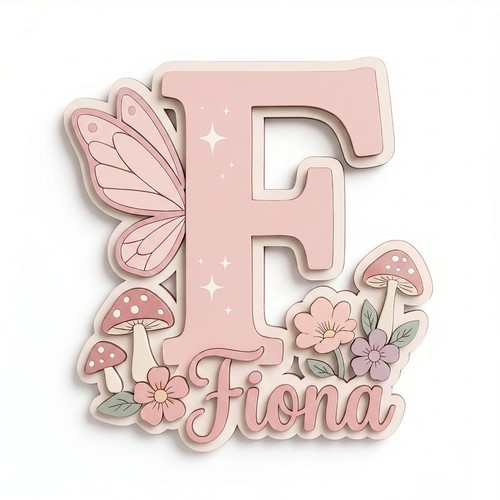 Personalised fairy initial - personalised,