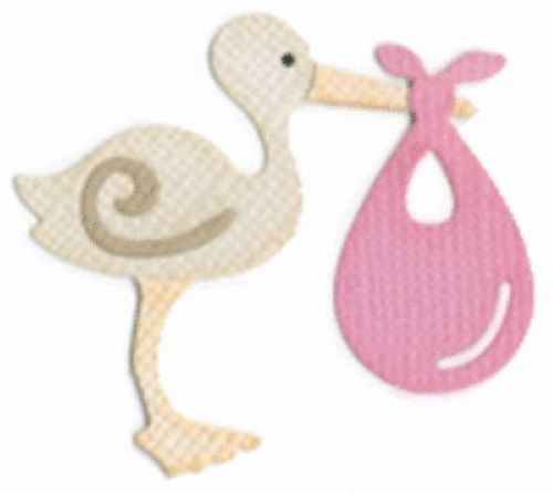 Quickutz stork new baby card - quickutz,