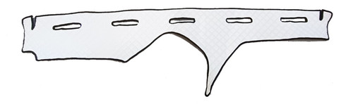 White eco leather dashboard - white,