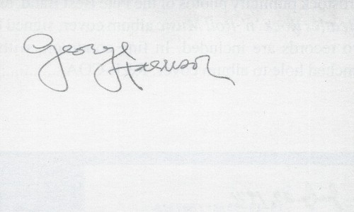 Beatles george harrison signed - beatles,