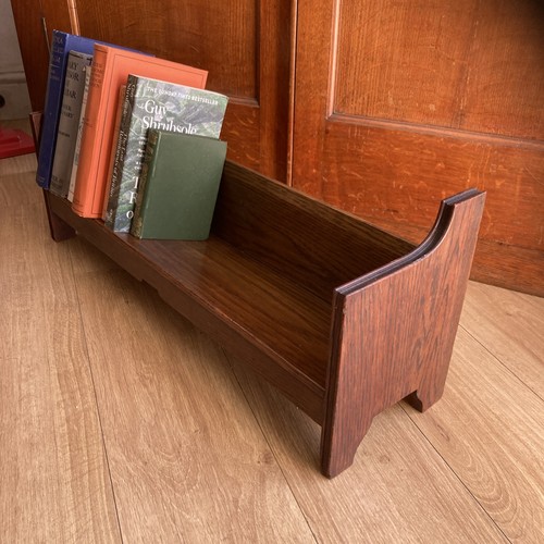 Vintage c20s oak book - , trough