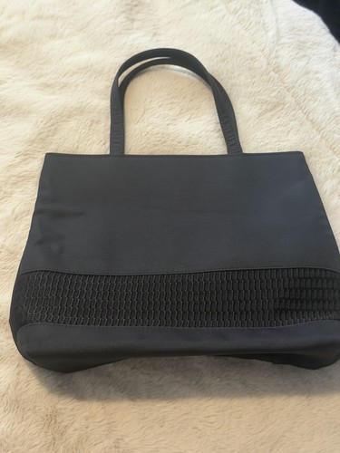 Black nylon woven - black,