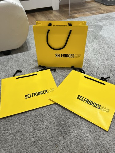 Selfridges small yellow paper - small,