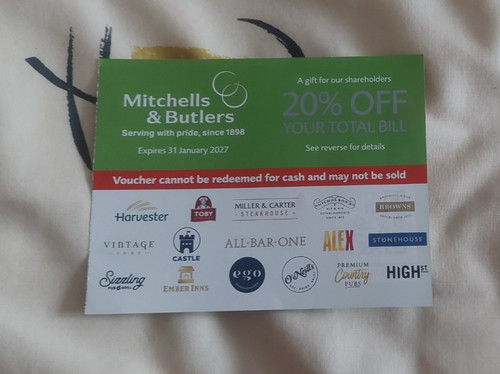 Mitchells butlers off - mitchells, &