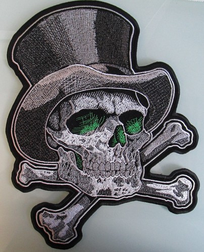Top hat skull - top, cross