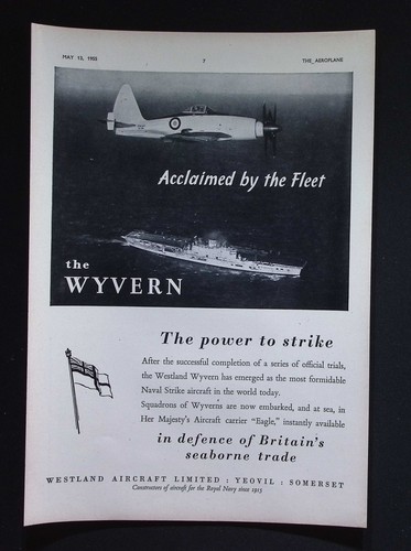 Original 1955 advert westland - 1955,