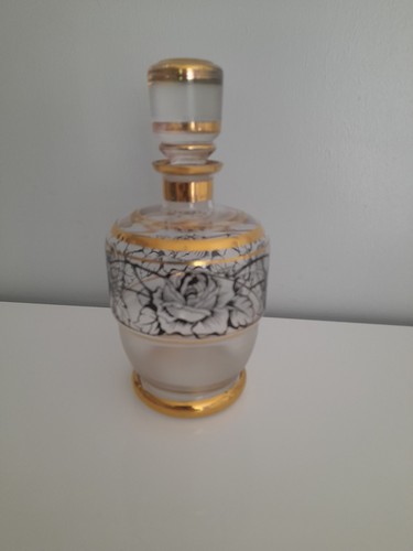Vintage glass decanter - glass,