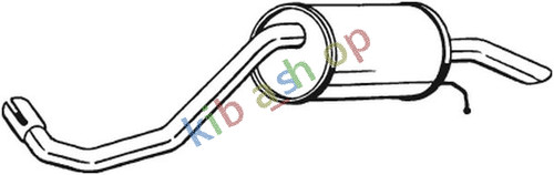 Exhaust system rear - exhaust,