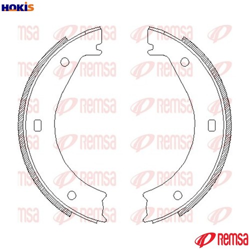 Brake shoe parking - brake,