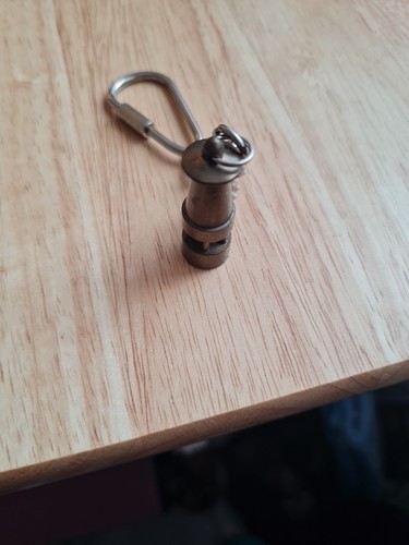 Brass keyring miners - brass, lamp