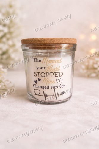 Memorial candle sympathy - candle, gift