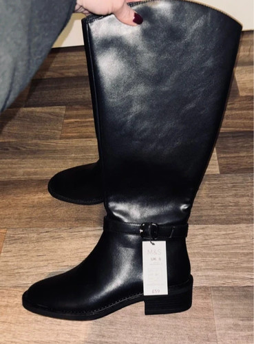 Ladies knee length black
