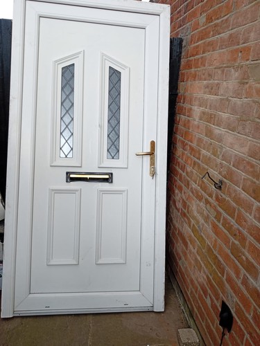 White upvc door and - white,
