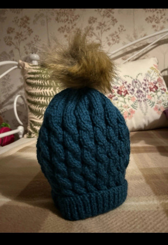 Child blue chunky knit - child’s,