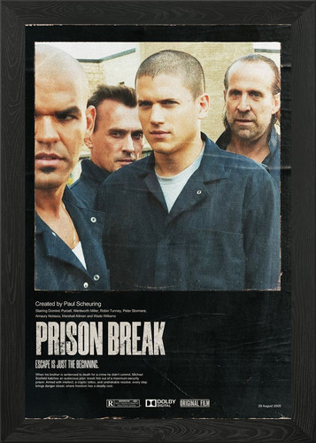 Prison break framed wall art - break,
