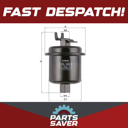 Fuel filter fits honda prelude - filter,