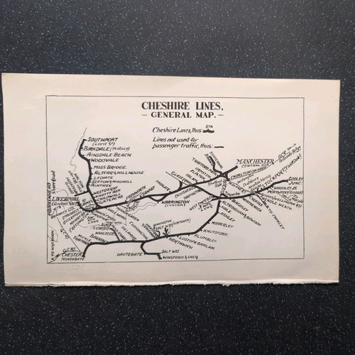 Original 1929 map cheshire - of,