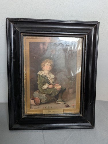 Vintage old bubbles - old, framed