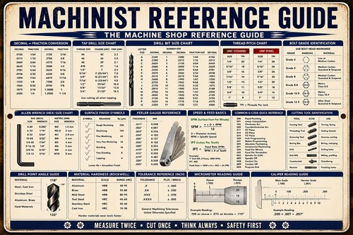 Machinist reference chart - reference,