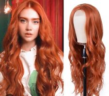 Ginger Strawberry Blonde Long Loose Curls Wig 