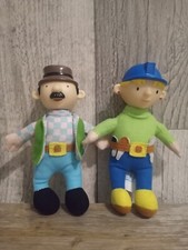Bob The Builder Rare Talking Soft Bodied Toys Plush Farmer Pickles & Wendy 