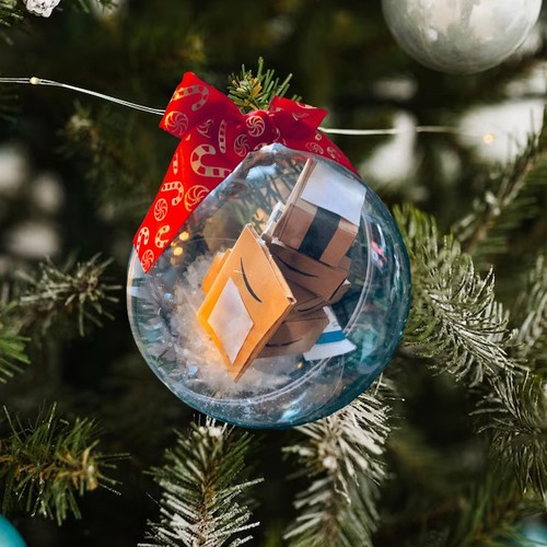 Transparent christmas ball - christmas,