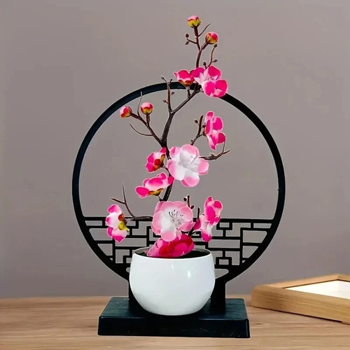 Artificial plum blossom bonsai - artificial,