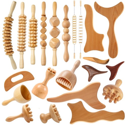 Wood therapy massage tools - therapy,