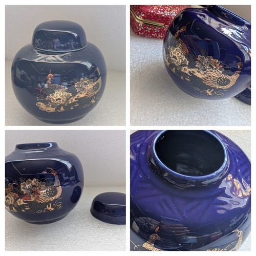 Vintage japanese ceramic blue - japanese,