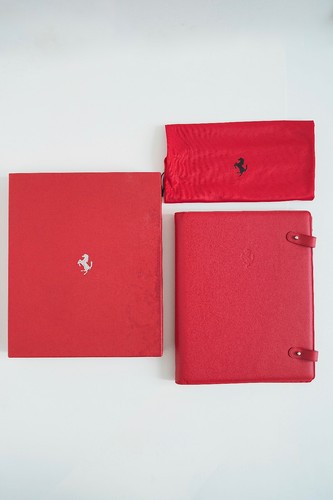 Ferrari red leather memory pen - ferrari,