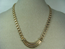 Vintage MONET Gold Tone Ribbed