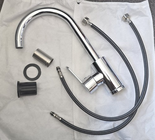 Chrome dual lever - lever, kitchen