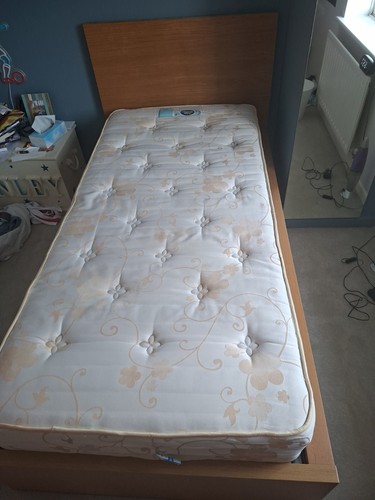 Ikea malm single bed - single,