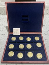 Winston Churchill Goldplated medallions Limited Edition 725/5000