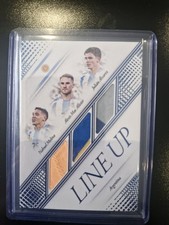 Futera World Football Argentina Line Up McAllister, Alvarez & Molina Patch Worn