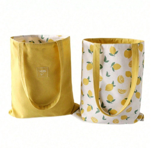 Lemon pattern large tote bag - lemon,
