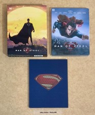 MAN OF STEEL - HDZETA 3D + 2D FULL SLIP BLU RAY STEELBOOK - (READ DESCRIPTION)